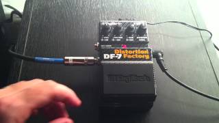 Digitech Distortion Factory DF7 Pedal Demo [upl. by Lorri]