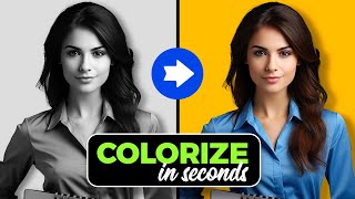 Colorize Black amp White Images in SECONDS with AI [upl. by Einnek902]