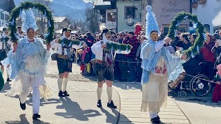 Mittenwald Fasching 2023 Maschkera am quotUnsinnigen Donnerstagquot in 4K [upl. by Sutsugua]