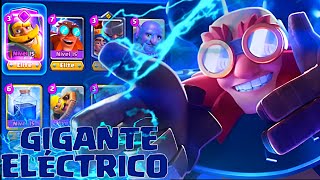 EL MEJOR MAZO DE GIGANTE ELÉCTRICO EN CLASH ROYALE [upl. by Lucian]