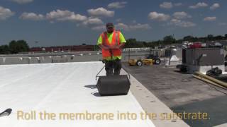 The Roofing Industrys First SelfAdhering PVC Membrane [upl. by Akineg]