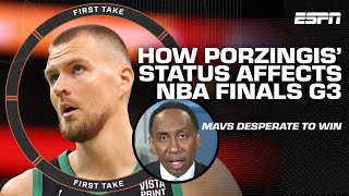 DOOR OPEN FOR MAVS 🐴 Kristaps Porzingis injury opens the floodgates  Stephen A  First Take [upl. by Bowers819]