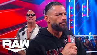 The Rock and Roman Reigns Accept Seth Rollins Challenge  WWE Raw Highlights 4124  WWE on USA [upl. by Aitrop361]