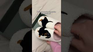 These slippers are so cute🥹🐾 dachshund slippers gift [upl. by Mays]