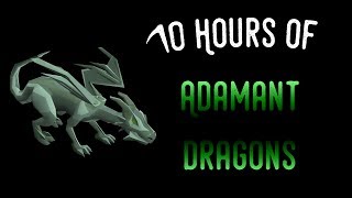 Loot From Adamant Dragons w Range for 10 Hours [upl. by Aikem]