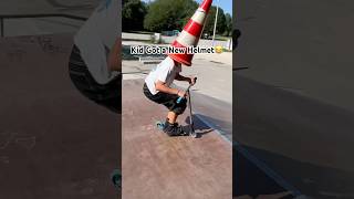 Limited Edition Scooter Helmet😂 scooter explore skatepark [upl. by Atteve]