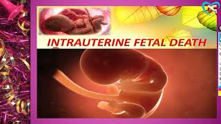 Intrauterine Fetal Death  FULL EXPLANATION IN HINDI BY NG MEDICALS [upl. by Gabey630]