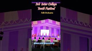 3rd Inter College youth festival folkorchestra folkmusic youthfestival2024 bodolanduniversity [upl. by Artnoed]