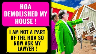 HOA DEMOLISHED MY PRIVATE HOUSE I Am the property Owner amp I Am NOT a Part of the HOA  rEP [upl. by Ahseim]