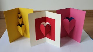 Tuto n°73 carte popup coeur facile [upl. by Zacharia720]