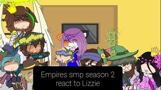 Empires smp season 2 react to Lizzie [upl. by Aceber356]