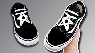 HOW TO STAR LACE VANS OLD SKOOLS EASY Way [upl. by Er703]