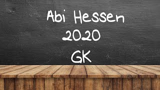 GK A  Lösung MatheAbi Hessen 2020 [upl. by Ateuqal]