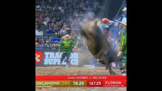 CAMPING WORLD TEAM SERIES 24” 🔥 JOHN CRIMBER SEALS THE WIN shorts centeronme22 bullriding [upl. by Brucie369]