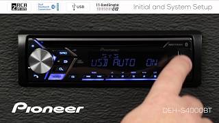 How To  Initial and System Setup on Pioneer InDash Receivers 2018 [upl. by Ahsratal120]