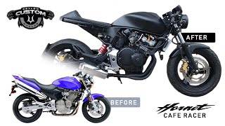 First Honda Hornet 250 Caferacer In Sri Lanka Batman Themed [upl. by Martyn]