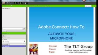 Adobe Connect How to Activate Your Mic [upl. by Aihtela]