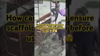 Scaffold collapse on workers jjsafetyllc safetyfirst scaffoldfails [upl. by Salena391]