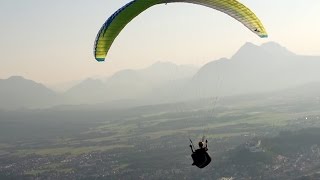 Logenplatz Paragleiten Gaisberg Salzburg [upl. by Zeiger862]