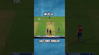 MI vs GL last over thriller shorts cricket cricketlover [upl. by Morette]