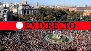 🔴 DIRECTO  Manifestación en Cibeles contra la amnistía tras la investidura de Sánchez [upl. by Ponce43]