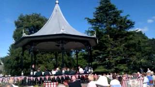 Flookburgh brass band Grange Over Sands 1 minute inroduction [upl. by Koenig]