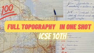 Full Toposheet in One Shot😱Class 10 ICSEgeography [upl. by Annaitsirhc496]