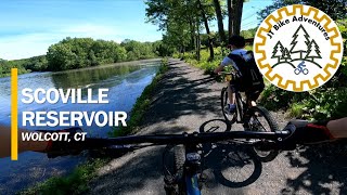 Scoville reservoir Wolcott CT Gravel Trail Father amp Son ride edition  CT Gravel Ride [upl. by Yleoj505]