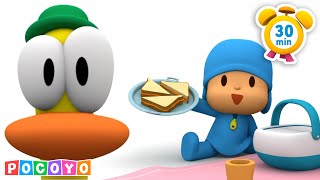 🍎 Un encas sain 🥖 30 min  Pocoyo 🇫🇷 Français  Chaîne Officielle  DESSIN ANIMÉ pour enfants [upl. by Merc]