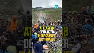 At Least 18 Dead As Flight Crashes During Takeoff At Kathmandu Airport  Watch [upl. by Fira510]