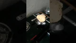 Making Poori  Roti  Sapathi without Oil in Gas Stove Shorts [upl. by Sulihpoeht]