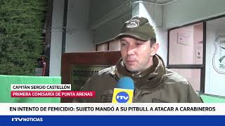 Violento incidente en Punta Arenas Carabineros intervienen en caso de femicidio frustrado [upl. by Atims]