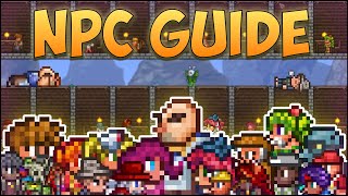 All NPC Guide In Terraria  Pre Hardmode MOBILE  PC  CONSOLE [upl. by Yraeht]