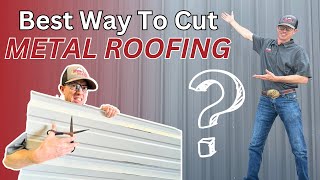 Best Way To Cut Metal Roofing Siding and Sheeting [upl. by Raff]