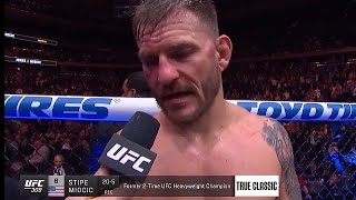 Stipe Miocic Post Fight Interview  UFC 309 [upl. by Geehan]