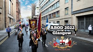 Apprentice Boys of Derry Feeder Parade December 2022 Glasgow [upl. by Nova]