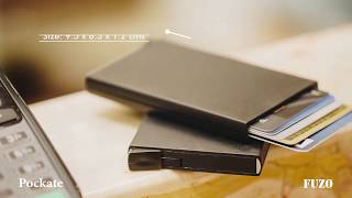 FUZO Pockate  Credit Card Holder with RFID Block [upl. by Ecinhoj]