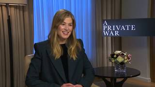 Rosamund Pike Talks About Understands Marie Colvin during 62nd BFI [upl. by Yelad]