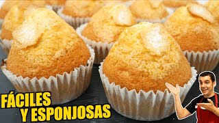 MAGDALENAS con COPETE ¡La receta perfecta para el desayuno o la merienda 🍰🔥Fácil y casera  874 [upl. by Audris]