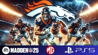 Broncos vs Raiders Madden NFL 25 PS5 Gameplay  NFL Week 5 [upl. by Ydissac169]