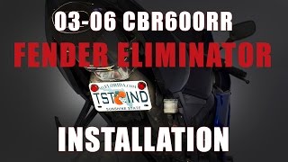 How To Install Fender Eliminator Honda 20032006 CBR 600RR by TST Industries [upl. by Tanny889]