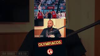 EVAN FOURNIER 🇫🇷 ON HIS CONNECTION WITH OLYMPIACOS amp BANTER WITH MATHIAS LESSORT 🔥 olympiacosbc [upl. by Avuha]