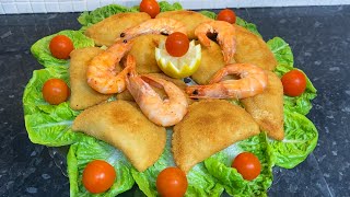 Rissóis de Camarao  Portuguese Shrimp Turnovers [upl. by Einnoj]