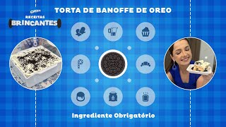 TORTA BANOFFE DE OREO SOBREMESA CREMOSA E DELICIOSA 😍  INGREDIENTEOBRIGATÓRIO  ViviCake [upl. by Sunda620]