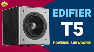 Edifier T5 Powered Subwoofer Unboxing Overview amp Demonstration [upl. by Adeuga]