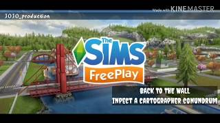 back to the wall inspect a cartographer conundrum The Sims Freeplay [upl. by Goda470]