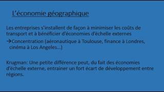 léconomie géographique [upl. by Neelyt278]