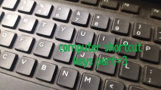 sms shah computer short cut keys with ctrla to z part 3 long video [upl. by Tsenrae847]