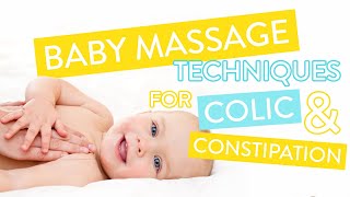 How To Treat Colic amp Constipation  Baby Massage Course Part Two  Channel Mum [upl. by Myrna906]