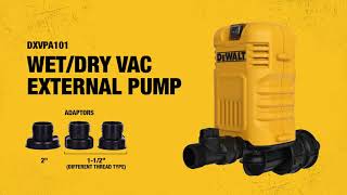 DEWALT External pump  DXVA101P [upl. by Derfnam]